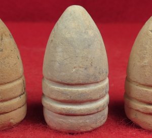 Five High-Grade Spencer Carbine Bullets with Non-Corroded Bases